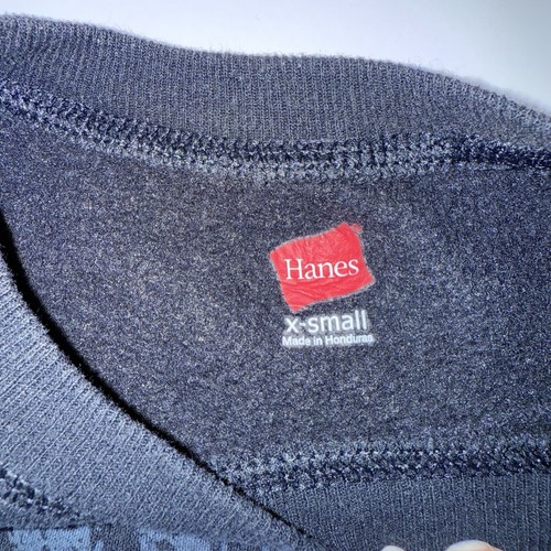 Boys SWEATSHIRT Hanes BLACK Skulls Wings SUPER CHARGED BIKE SHOP XS 4-5 * - Picture 6 of 8