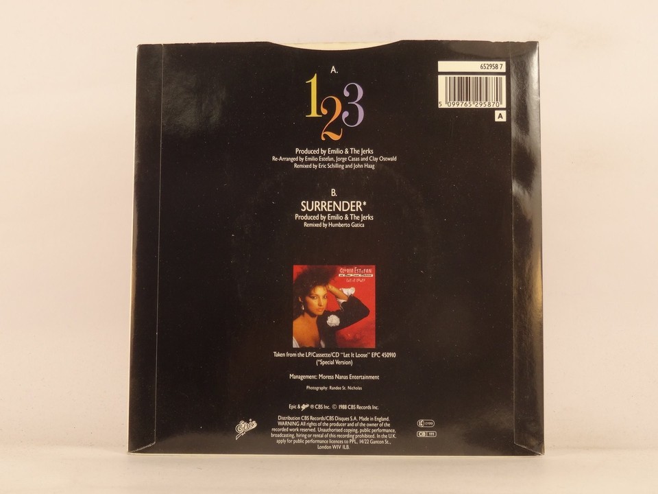 GLORIA ESTEFAN AND MIAMI SOUND MACHINE 1 2 3 (131) 2 Track 7