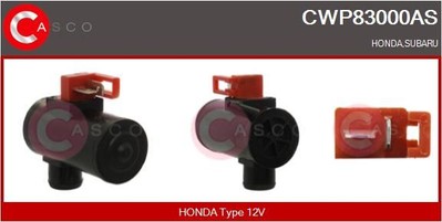 Casco Waschwasserpumpe, Scheibenreinigung CWP83000AS für HONDA