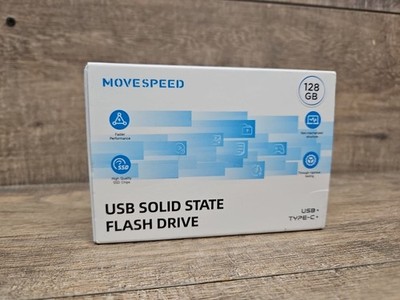 MOVE SPEED 128 Tb Solid State Flash Drive USB 3.2 550MB/s High Speed Type C