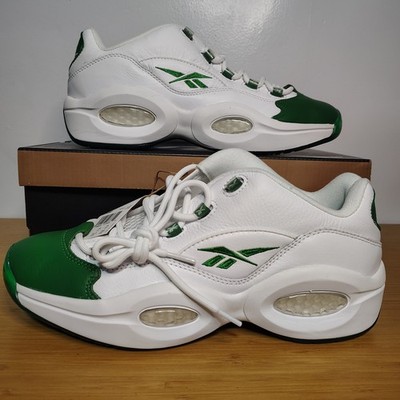 Reebok Question Low Green Toe Size 11