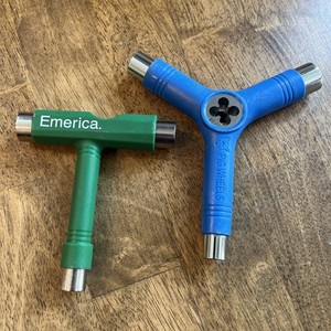 RARE Pig Wheels + Emerica Skate Tool Set - EXCELLENT / FREE SAME DAY SHIPPING