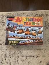 Melissa and Doug Animal Alphabet Train Floor Puzzle 10ft, 28 Pieces