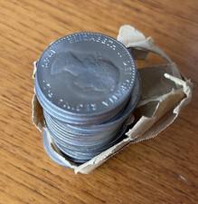 WINSTON CHURCHILL CROWN COINS - BANKFRISCH ROLLE MIT 20 MÜNZEN - NEU