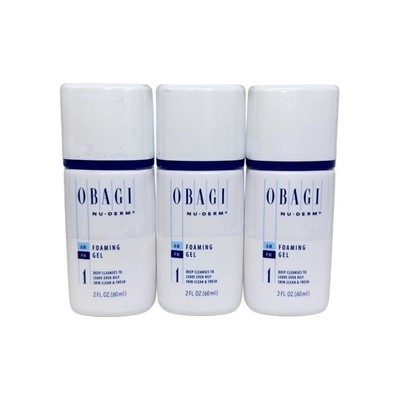 3 PACK! OBAGI NU-DERM FOAMING GEL 2 oz SALE SALE SALE !
