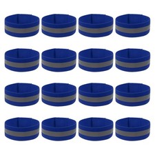 48pack Reflective Bands Reflector Bands for Wrist/Arm/Ankle/Leg Navy Blue