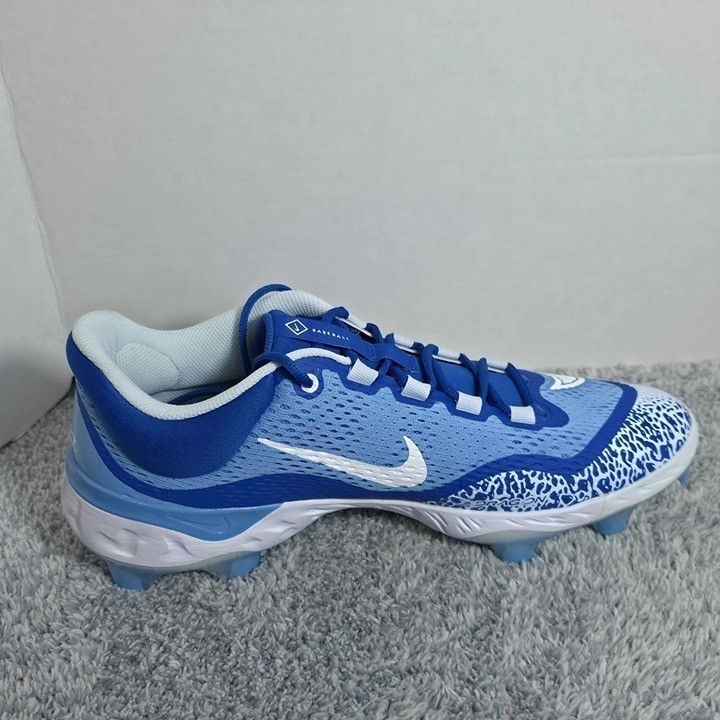 Nike Alpha Huarache Elite 4 Low MCS Baseball Cleats Mens Size 13 DX6962-415 Blue thumbnail 7