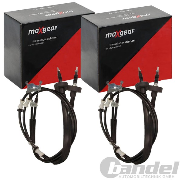 2X Maxgear Handbremsseile Passend FüR Chevrolet Corsa Opel Astra Links+Rechts-image