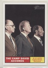 2009 Topps American Heritage Jimmy Carter Anwar Sadat Menachem Begin #125 0n8