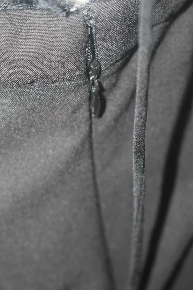 Mono Fame and Partners Shona Encaje Halter Pierna Ajustada Negro Azul Talla 4 10851363 Foto 4 de 4