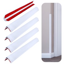 48in Wall Corner Guard Protector Baby Proofing Self Adhesive White