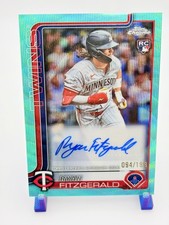 2025 Topps Chrome Update Ryan Fitzgerald #AC-RF RC Auto Aqua Wave /199