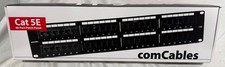 comCables Cat5e 48-Port Patch Panel RJ45 PP-C5E-48 Rack Mount 2RU