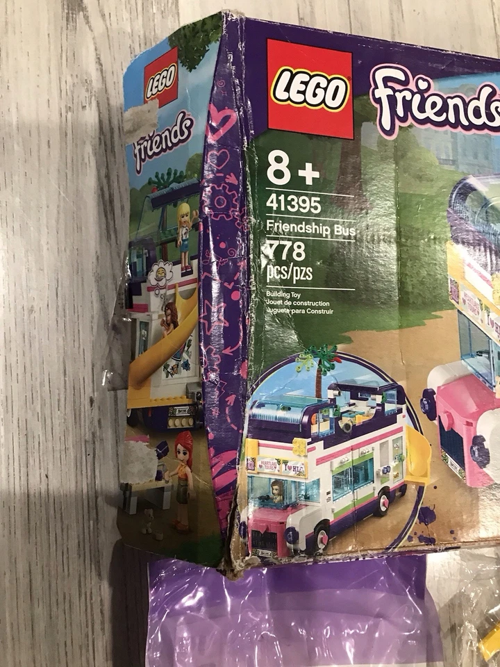LEGO FRIENDS Friendship Bus 41395 Complete Set (Box Damaged) - Image 2 of 4