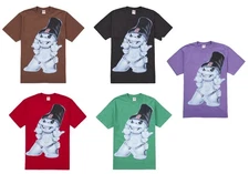 Supreme Snowman Tee Brown Green Purple Red Purple Sz M/L/XL