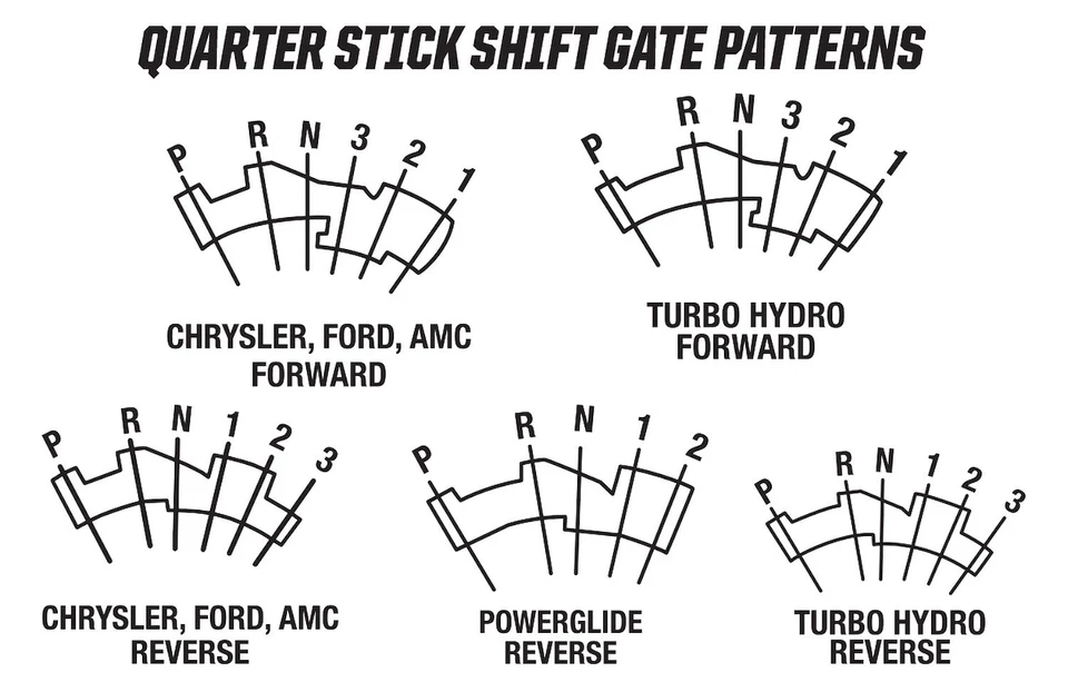 Hurst 3160014 Quarter Stick Shifter Chrysler TF A-727/A-904 Ford C4/C6 Fits Reve - Image 4 of 4