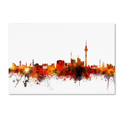 Berlin Germany Skyline II by Michael Tompsett, 16x24-Inch