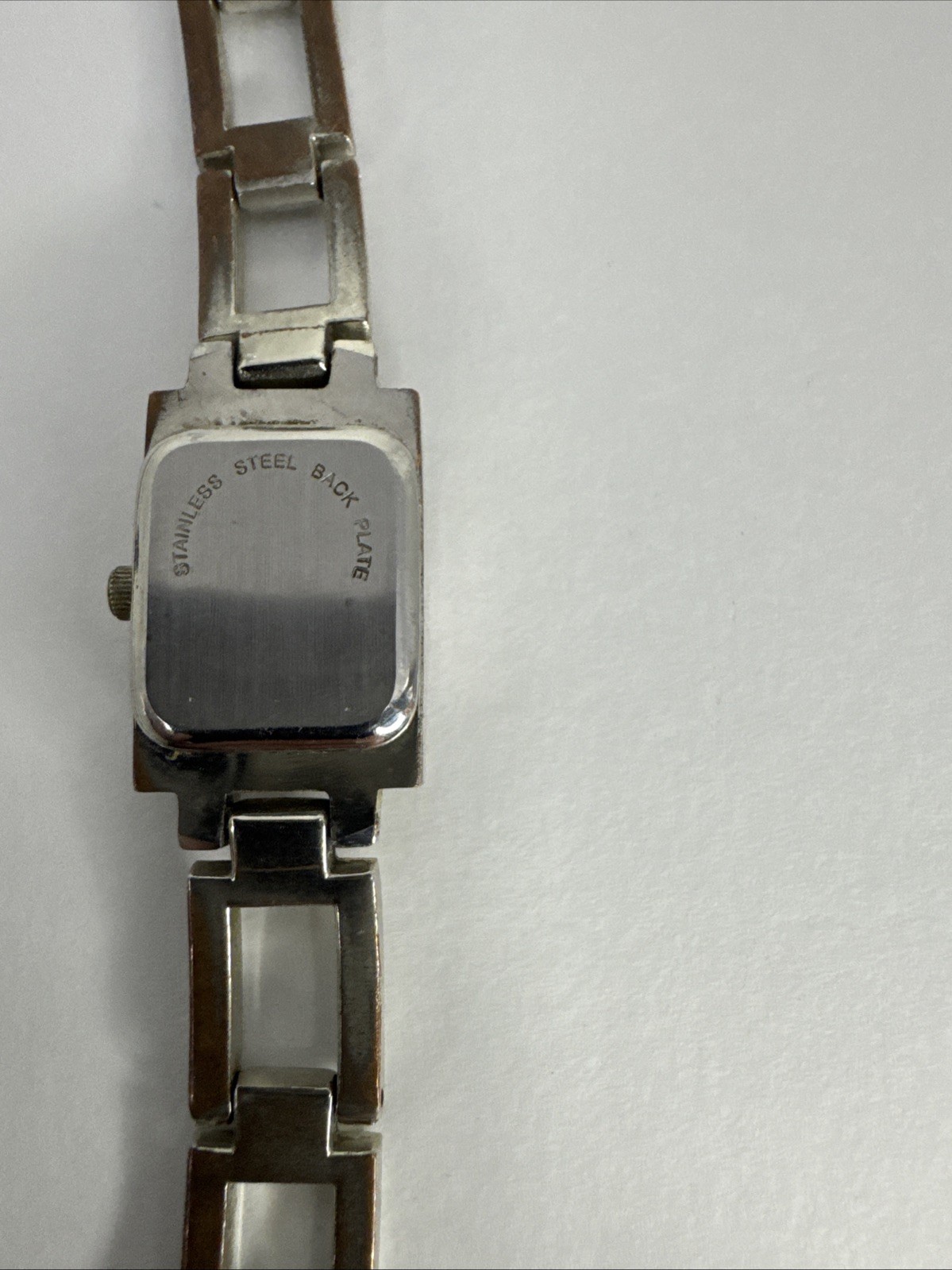 Vintage Quartz Wristwatch Rectangular Case Black … - image 12