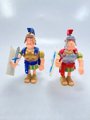 Play Asterix - Toy Cloud - 2x Romans/Roman Officers + All Accessories 1980 Vintage