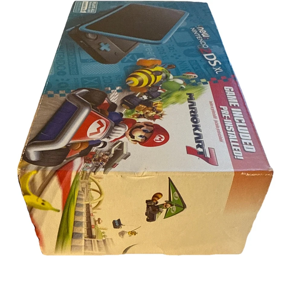 Nintendo 2DS XL Handheld Console with Mario Kart 7 Bundle - Black/Turquoise B12 - Image 3 of 4