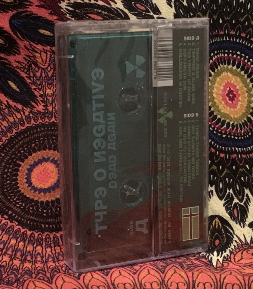 Dead Again by Type O Negative (Green Cassette, 2022) BRAND NEW Industrial Metal - Image 2 of 2