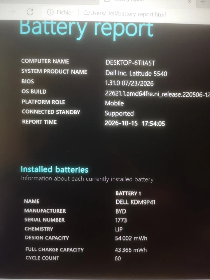 Dell Latitude 5540 · i5-1335U · 16GB · 240GB, photo 4 sur 5