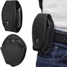 Tactical MOLLE Handcuff Pouch Nylon Holder with Belt Loop for Police Enforcement