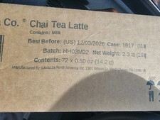 Bright Tea Co. Chai Tea Latte Freshpacks - Case of 72 for Brewers