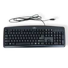 HP Wired USB Standard Desktop Keyboard Black 434821 001 002 007 (New)