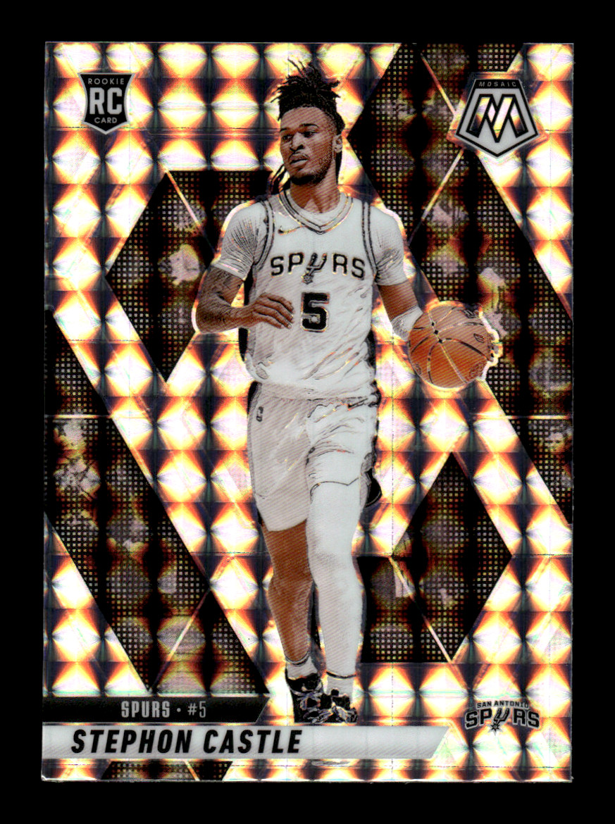 2024-25 Panini Mosaic Stephon Castle #236 Rookie Silver Mosaic Prizm