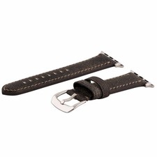 Clockwork Synergy Gentlemen's Collection Bomber Brown SS for 42mm Apple Watch