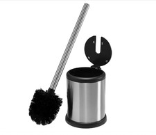 Stainless Steel Toilet Brush  Holder   360  Bath Cleaning Brush Set