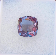 Natural 10.15 Ct CERTIFIED Alexandrite Color Change Cushion Cut Loose Gemstone