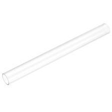 Rigid Round Clear Tubing 22mm ID x 24mm OD x 250mm Length Plastic Tube
