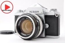 Nikon F 35mm Film SLR Eye Level w/ Nikkor-S Auto 50mm f/1.4 Japan Near Mint 