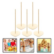 5 Pcs Wood Doughnut Display Holder Donut Stand for Wedding Detachable Birthday