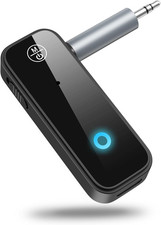 Bluetooth 5.0 Receiver for Car, Upgraded Aux Bluetooth Adapter, 2 in 1 Blu