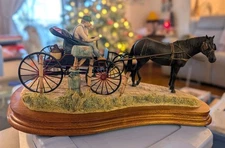 NEW RARE Lowell Davis "From a Friend to a Friend" Horse Carriage 23/1200 