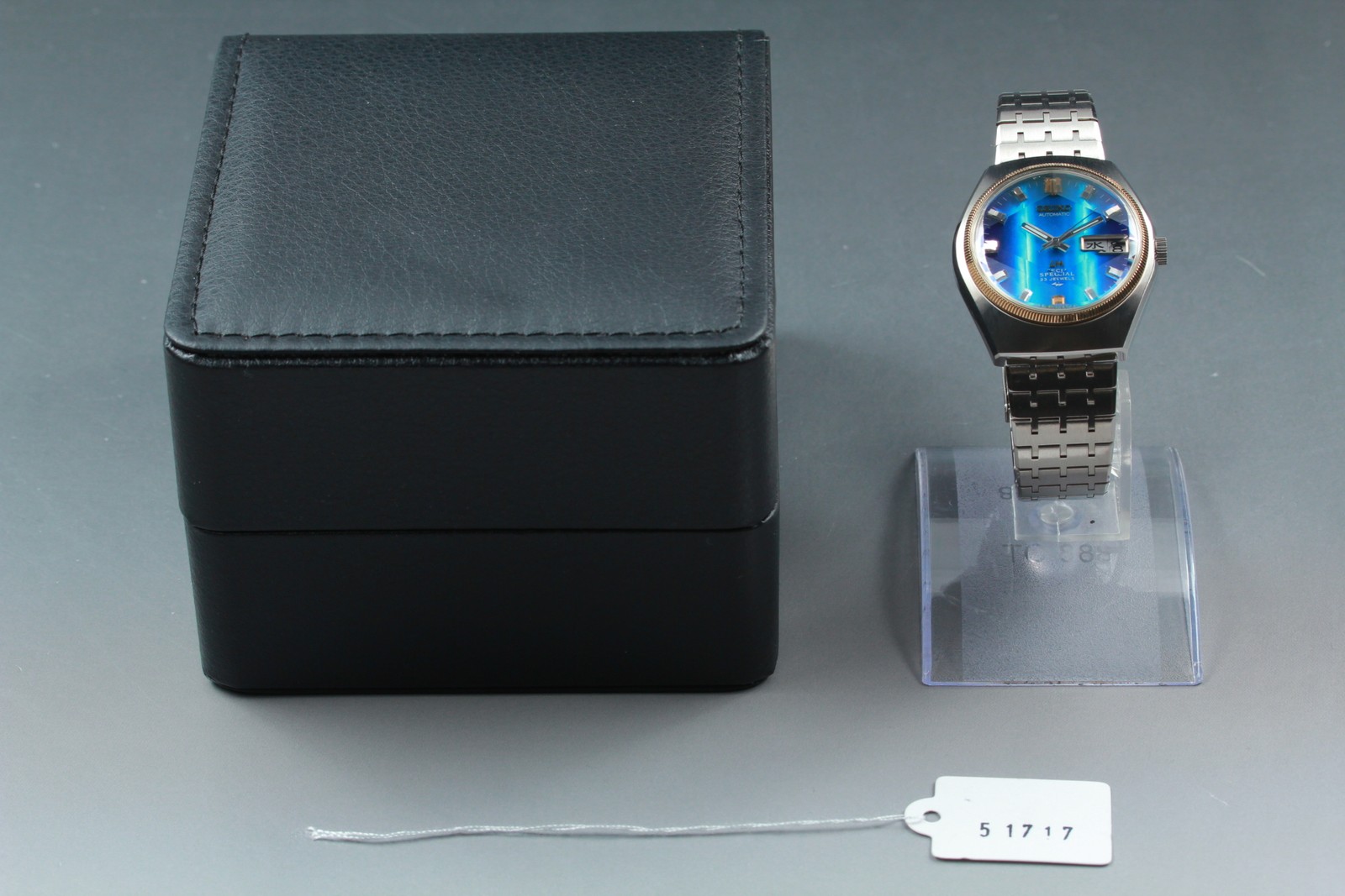 OH Near MINT Seiko Lord Matic Special 5216-7020 Blue Dial Kanji Automatic Watch image 4