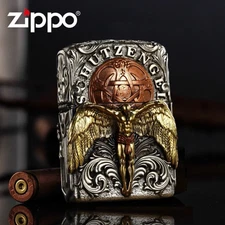 Jacket Tibetan Silver Heavy Guardian Angel Zippo Lighter US Shipping