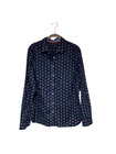 Talbots Woman’s Button Down Long Sleeve Nautical Anchor Blouse size 14