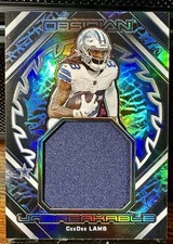 2023 Obsidian Unbreakable (MEM) CeeDee Lamb, Jumbo Patch, SSP #/199 Cowboys 🔥