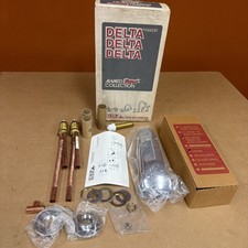 Delta 2710 Roman Tub Faucet Chrome Deck Mount Open Box MISSING HANDLES Vintage