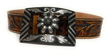 WOMEN'S WESTERN BELT BUCKLE COWBOY RODEO BUCKLE, HEBILLA CHARRA VAQUERA
