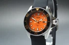 [Near MINT] Vintage SEIKO Divers 2625-0010 150M Orange Dial Quartz Women`s Watch