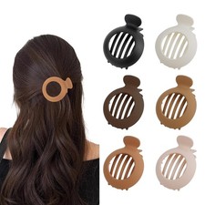 6Pcs Small Flat Hair Clips for Women Non Slip 1 Count Pack of 6 , Multicolor