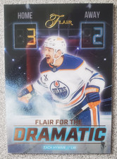 2025-26 Upper Deck Flair Zach Hyman Flair for the Dramatic Card #FTD-6