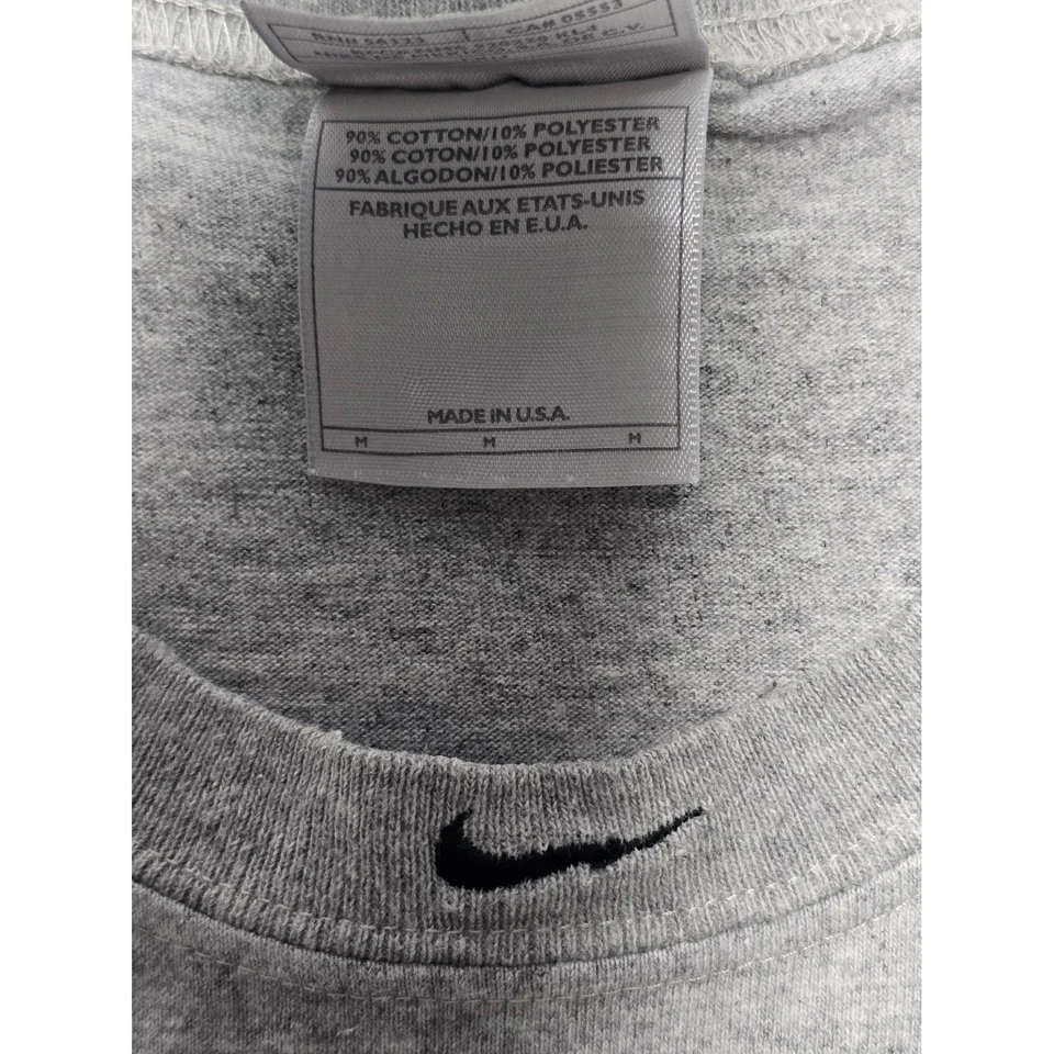 Camiseta sin mangas Nike de baloncesto gris entrenamiento atlético gimnasio para hombre M Y2K Foto 3 de 4