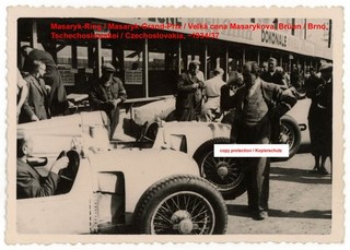 Foto Auto Union Rennwagen Masaryk Grand Prix Brünn photo racing car silver arrow