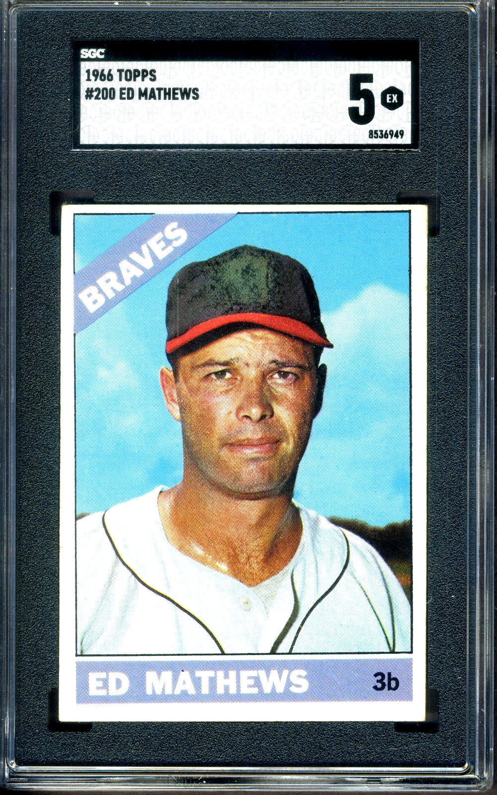 1966 Topps #200 Ed Mathews SGC 5 EX